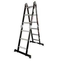 Tradequip - Multi-Function 3.1m Folding Ladder - 120kg - Black