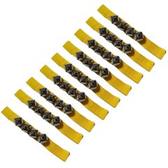 Bright Yellow 10Pcs Orff Handbell, Multi-Faceted Ability Development Handbe