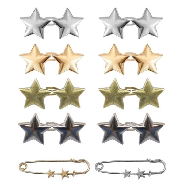 10-Piece Star Waist Adjuster &amp; Clothing Pin Set For Pants, Dresses