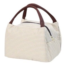 Large Capacity Double-Layer Insulated Lunch Bag - Black