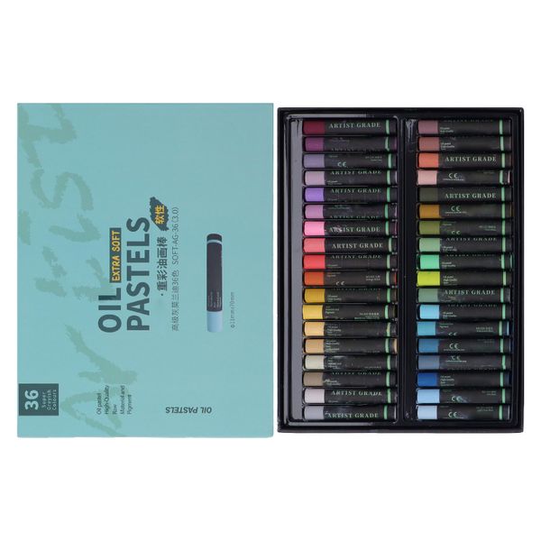 Soft Oil Pastels 36 Colors Heavy Texture Art Supply