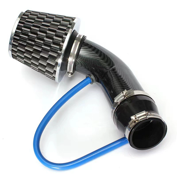 76MM Universal Car Cold Air Intake Cone Filter Kit Aluminum
