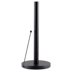 Simple Practical Stainless Steel Paper Towel Holder-Black&amp;Silver-DH3739