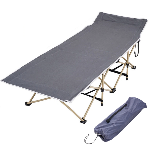 Portable Recliner Single Folding Bed Outdoor Travel Beach Camping Cot Bag