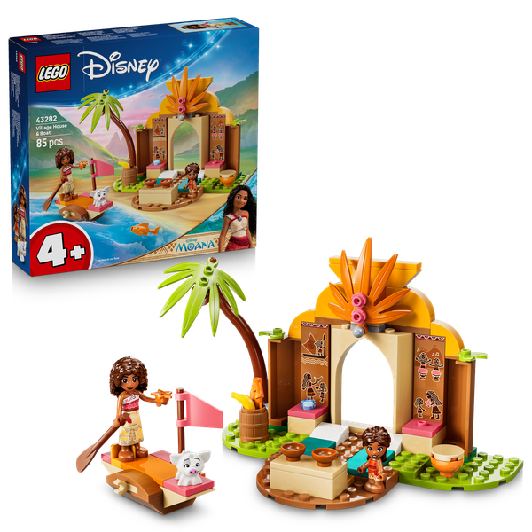 LEGO® Disney Moana Village House &amp; Boat Building Toy 43282