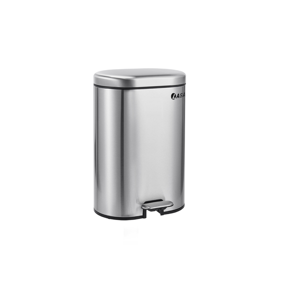 Stainless Steel Oval Pedal Bin with Soft Close Lid, Kitchen &amp; Bathroom