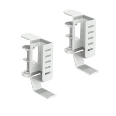 Desk Side Vertical Laptop Stand,No Drill Laptop Desktop Mount, White