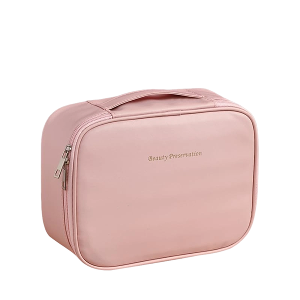 Makeup Bag, Large Capacity Cosmetic Bag, Layered Divided Waterproof Storage