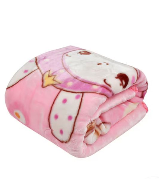 Teddy Mink 2 Ply Baby Blanket / Pink