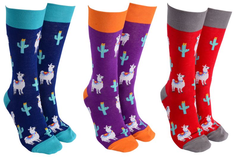 Sock Society - Llama Socks Pack of 3