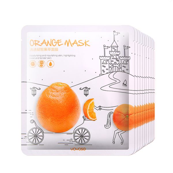 Orange Fruit Sheet Mask- Pack of 10