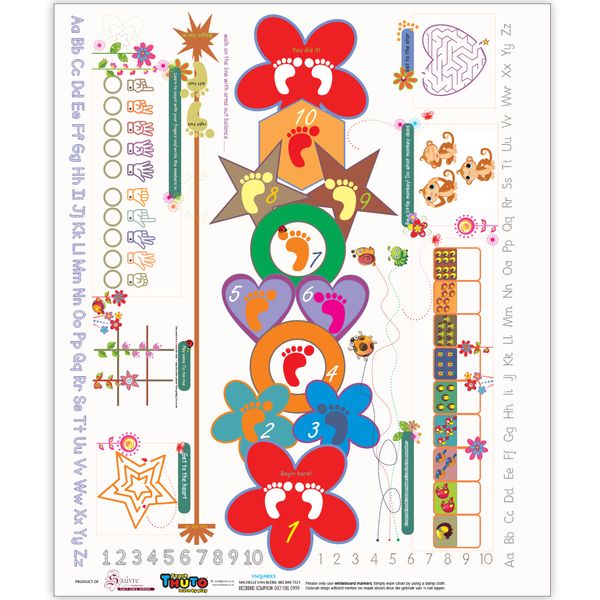 Thuto Teach Interactive Hopscotch Games Mat - English