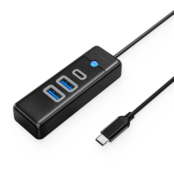 Orico 3 Port USB 3.0/Type-C Hub - Black