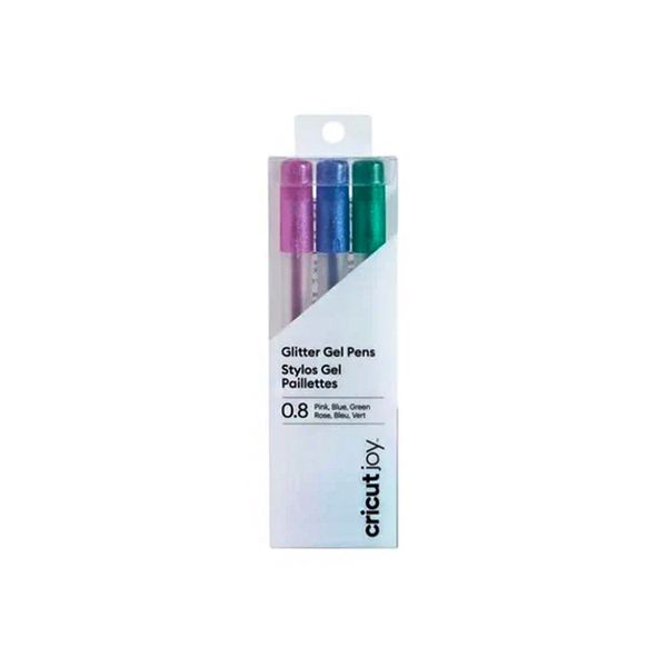 Cricut Joy Medium Point Gel Pen Set 3-Pack (Glitter Pink; Blue; Green)