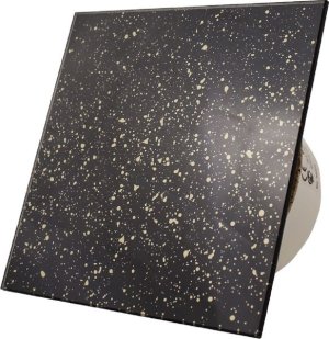 Extractor Fan Bathroom Toilet Designer Glass Cover Black and Gold
