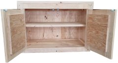 GC Paul45S, Rustic Kitchen or Bathroom Cupboard, made from Wood