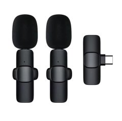 Wireless Dual Mic for Interviews &amp; Vlogging - Type-C Clip-On Microphone
