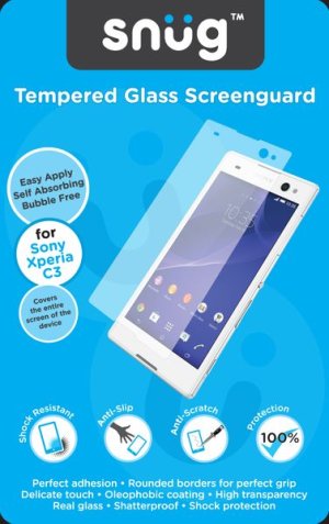 Snug Tempered Glass Screenguard - Sony Experia C3