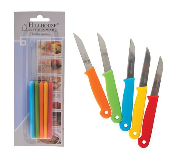 Hillhouse x5 Bulk Pack Knife Set - Utility Colours