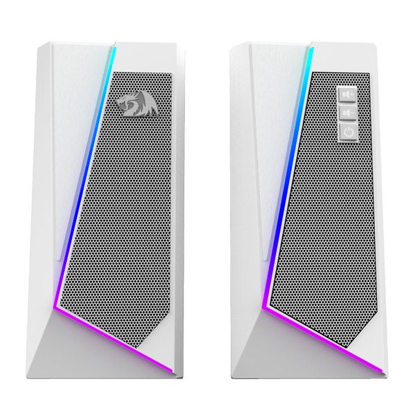 Redragon ANVIL 3W 2.0 RGB Stereo Desktop PC Speakers - White