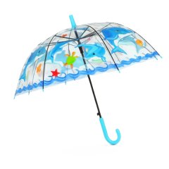 Kitro Blue Kiddies Regular Umbrella, 75cm Diameter