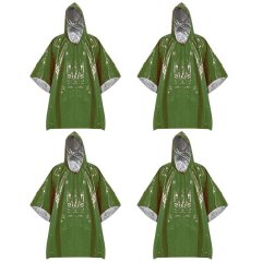 Poncho Reusable Emergency Rain Weather Resistant Rain Coat for Outdoor USE