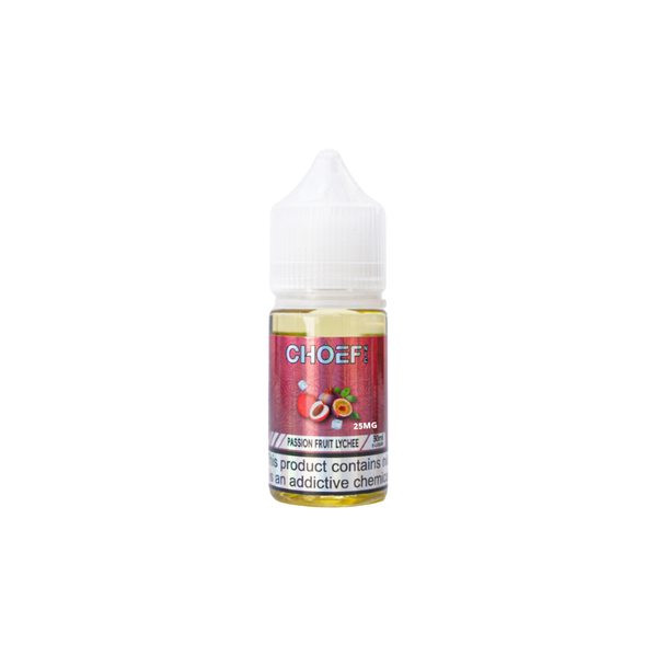 Choef 2%/25mg Salt E-liquid - 30ml - Passion Fruit Lychee