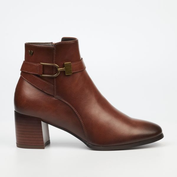 Butterfly Feet Shawna 1 Tan Women Faux Leathe Round Toe Ankle Boots