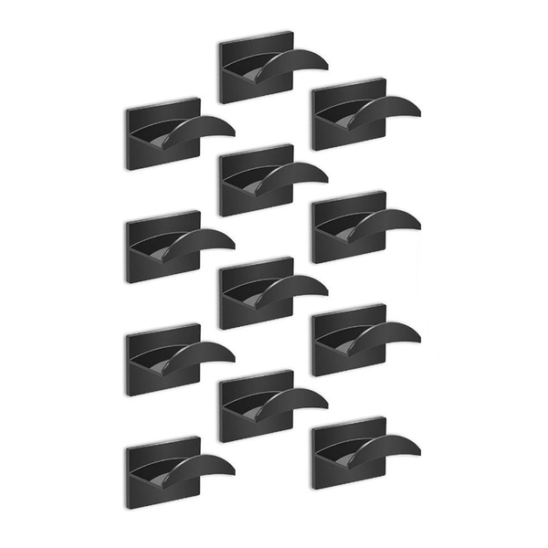 Adhesive Hat Hooks for Wall,Hat Racks, Closet, Room Decorate- 12 Piece