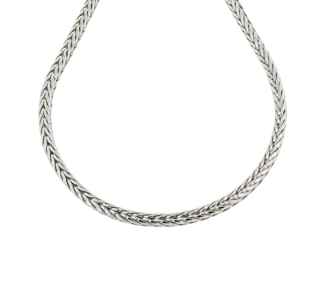 Art Jewellers - 925 Sterling Silver 4mm Foxtail Link Bracelet