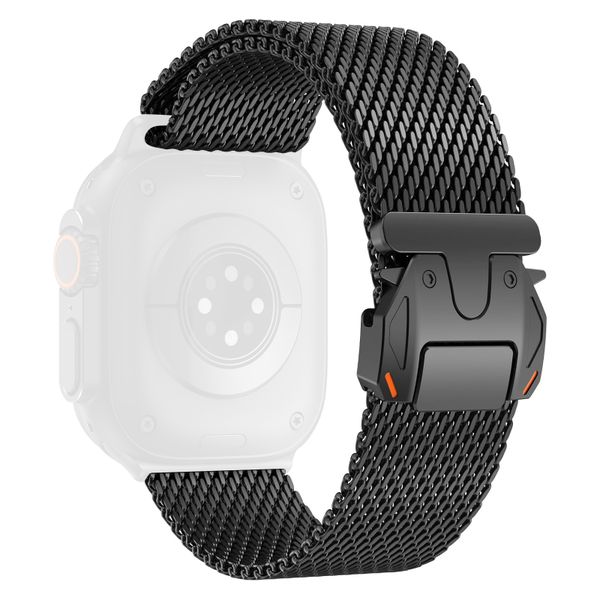 QYNIAL Milanese Loop Compatible With Apple Watch 42 44 45mm 46mm 49mm