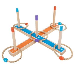 Ring Toss Toy Set Kids Outdoor Throwing Ring Game 3-12 Years Kids Outdoor G