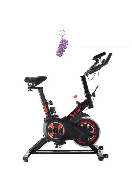 Spinning Exercise Bike With LCD Display And A Keyholder