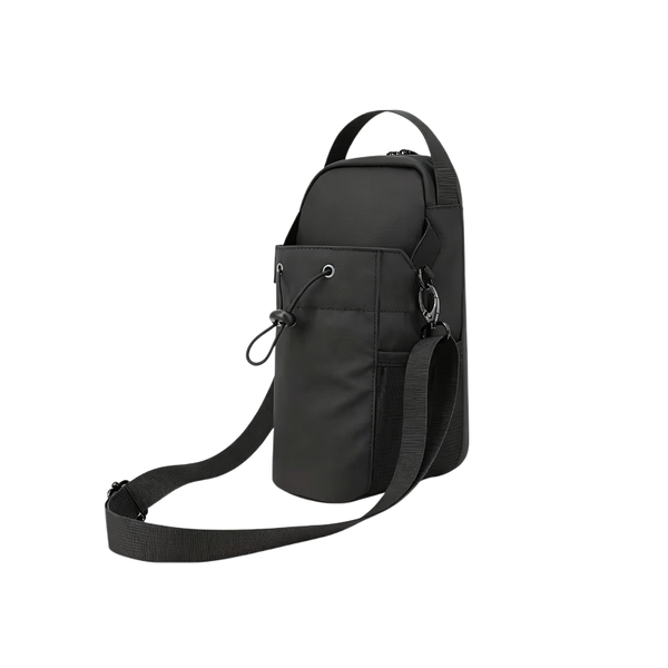 Betunich PU Coated Fabric Portable Fitness Water Bottle Bag