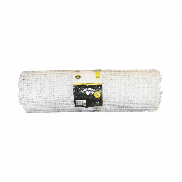 MTS White Plastic Garden Netting 1m x 25m for Plant Support