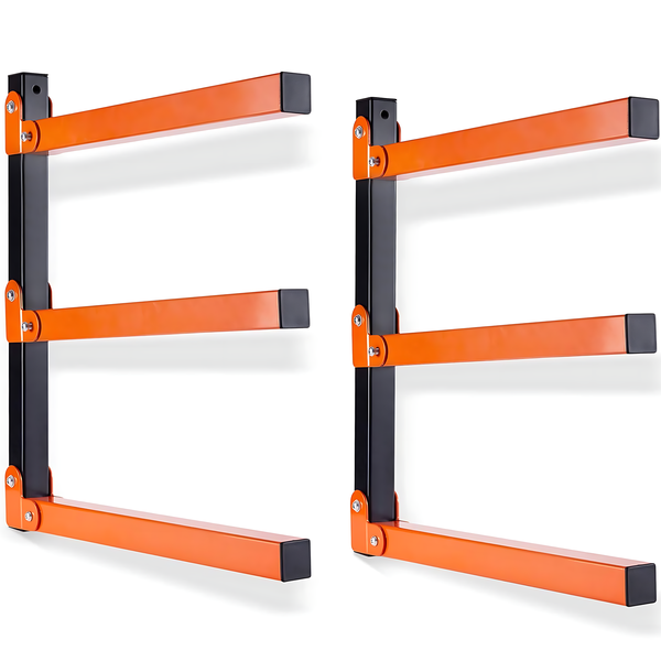 Lumber Storage Rack Firewood Wall Rack - 2 Pack