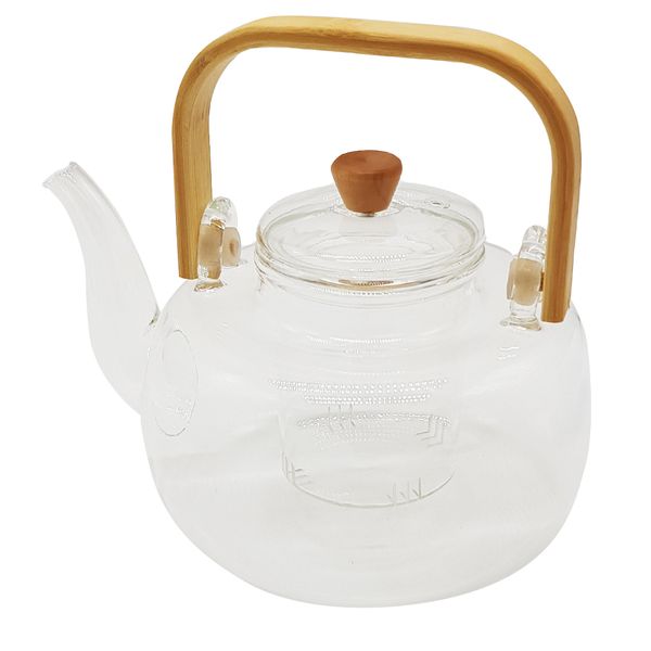 Large Glass Tea Pot Infuser &amp; Coffee Pot 1200ml