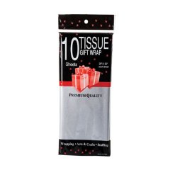 Set of 2 Packs Tissue Paper, Silver 10 Sheets Per Pack, 50x66cm