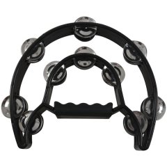 Double Half Moon Music Tambourine Percussion Tamborine Drum