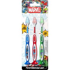 MARVEL AVENGERS Official Licensed Kids Soft Bristles Toothbrushes - 3 Pack