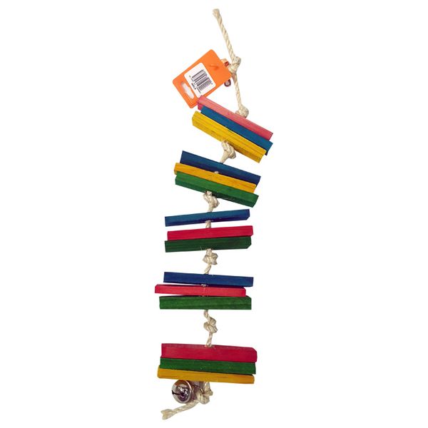Akwa Multicolour Blocks Parakeet Toy