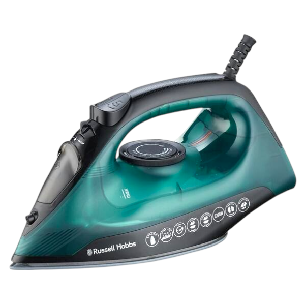 Russell Hobbs SteamPro 2200W Steam, Spray &amp; Dry Iron Ceramic Vertical Steam