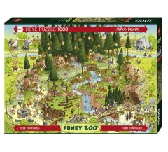 Marino Degano Funky Zoo Black Forest Habitat - 1000 Piece Puzzle