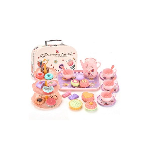 Girls Toys DIY Pretend Play Toy Simulation Tea Food Cake Set Play House