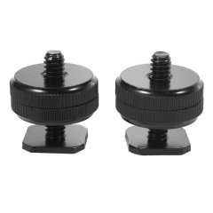 1/4 inch-20 Mount Adapter Tripod Screw To Flash Hot Shoe(2 Packs)