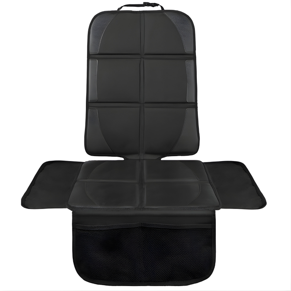 Car Seat Protector Mat 600D Oxford Under Baby Seat with Storage Pockets