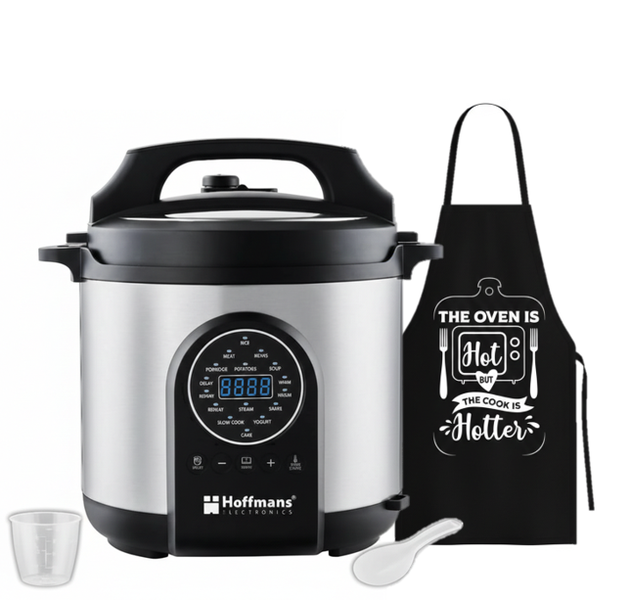 Hoffmans 6L Digital Pressure Cooker|1200W Stainless Steel 12in1 Multicooker