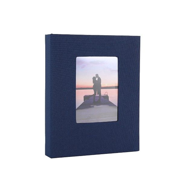 Large Two-Square Grid Polaroid Storage Photo Album - White