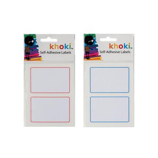 Khoki Self Adhesive Labels With Border - 10 Piece (2 Pack)