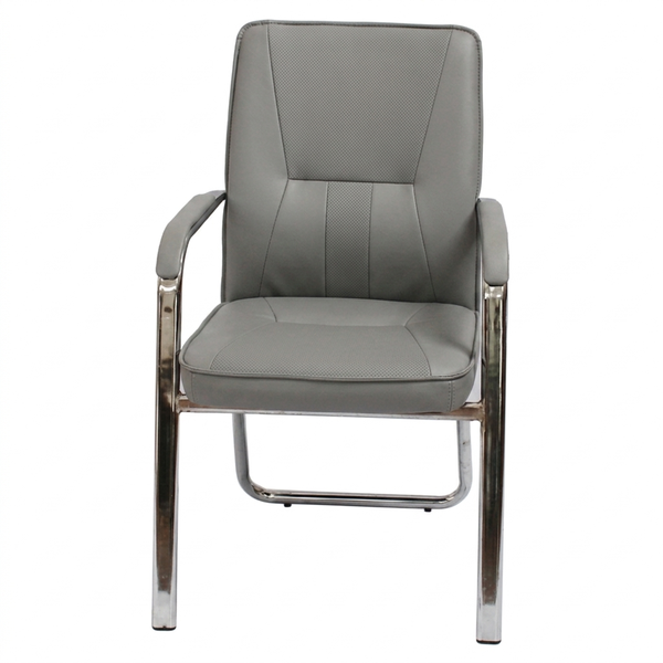 GOF Furniture Movember Office Chair - Grey PU Leather Boardroom Chair
